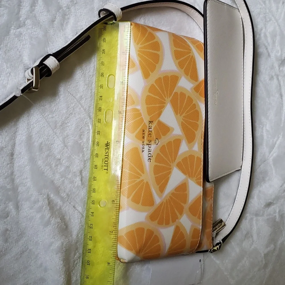 Kate Spade Sadie Orange Slice Printed Mini‎ Crossbody Bag.